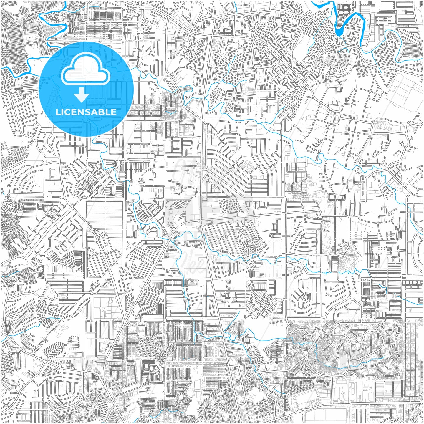 Caloocan, Philippines, City Map With High Resolution Roads. - HEBSTREITS