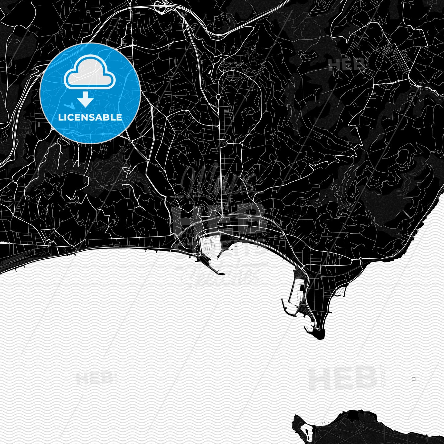 Cannes, France PDF map