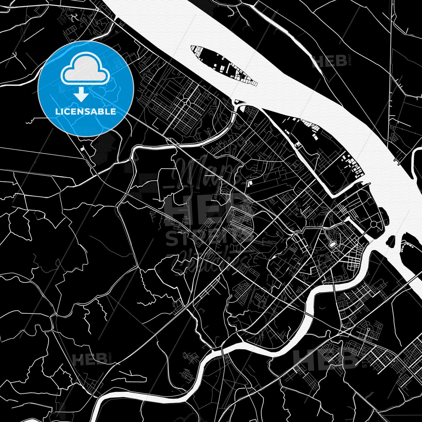 Cantho, Vietnam PDF map