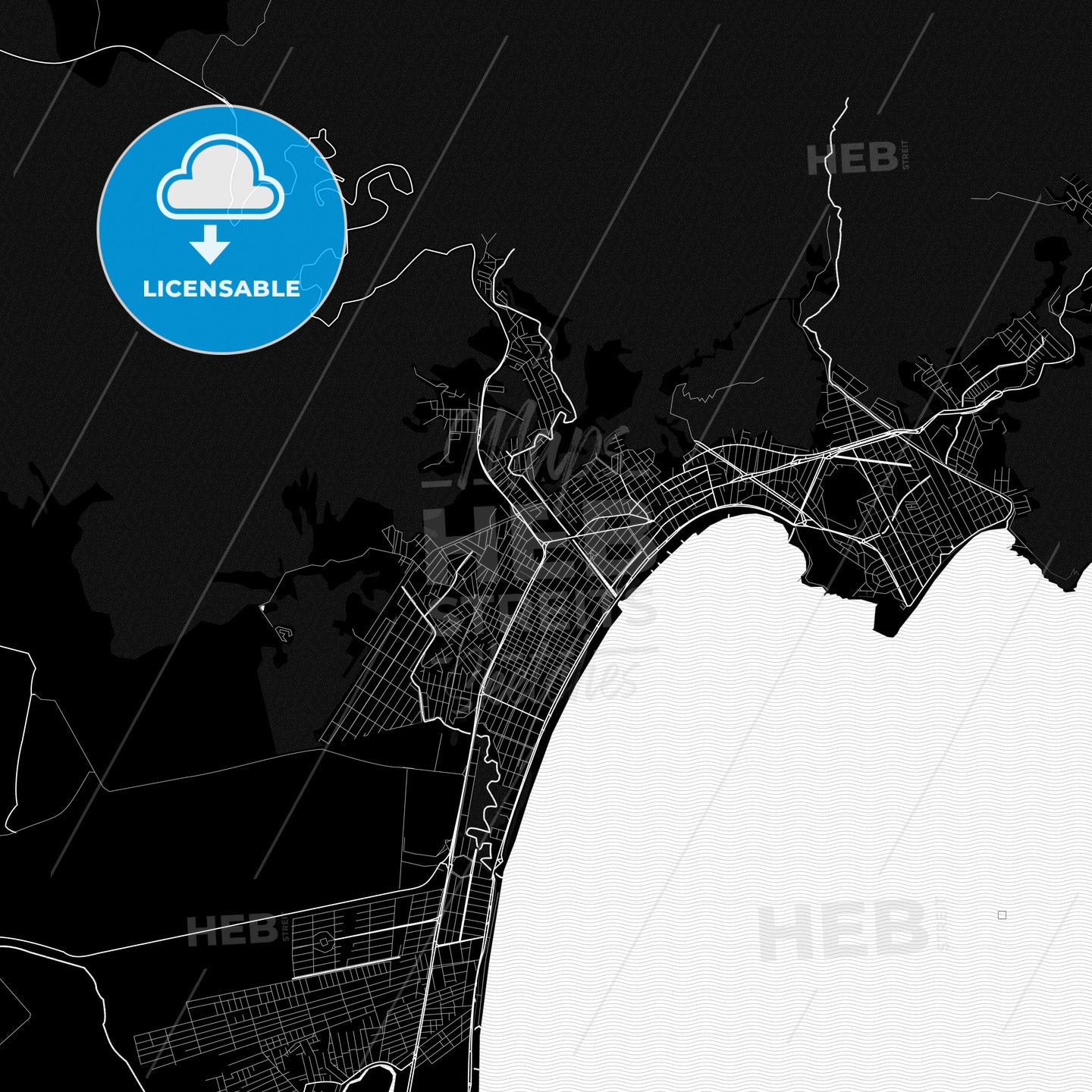 Caraguatatuba, Brazil PDF map