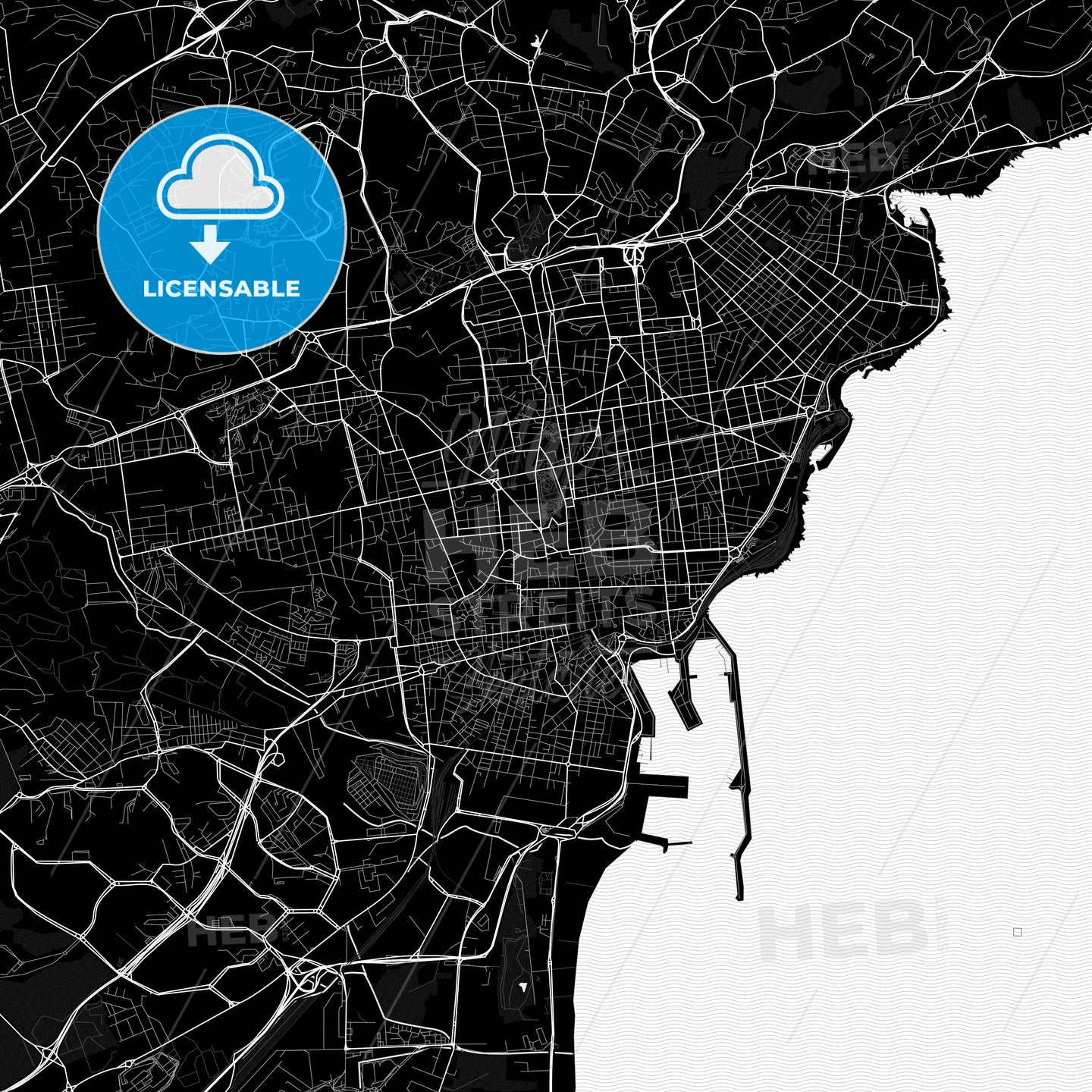 Catania, Italy PDF map