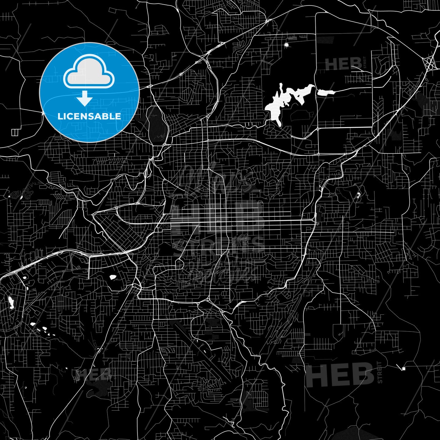 Caxias do Sul, Brazil PDF map