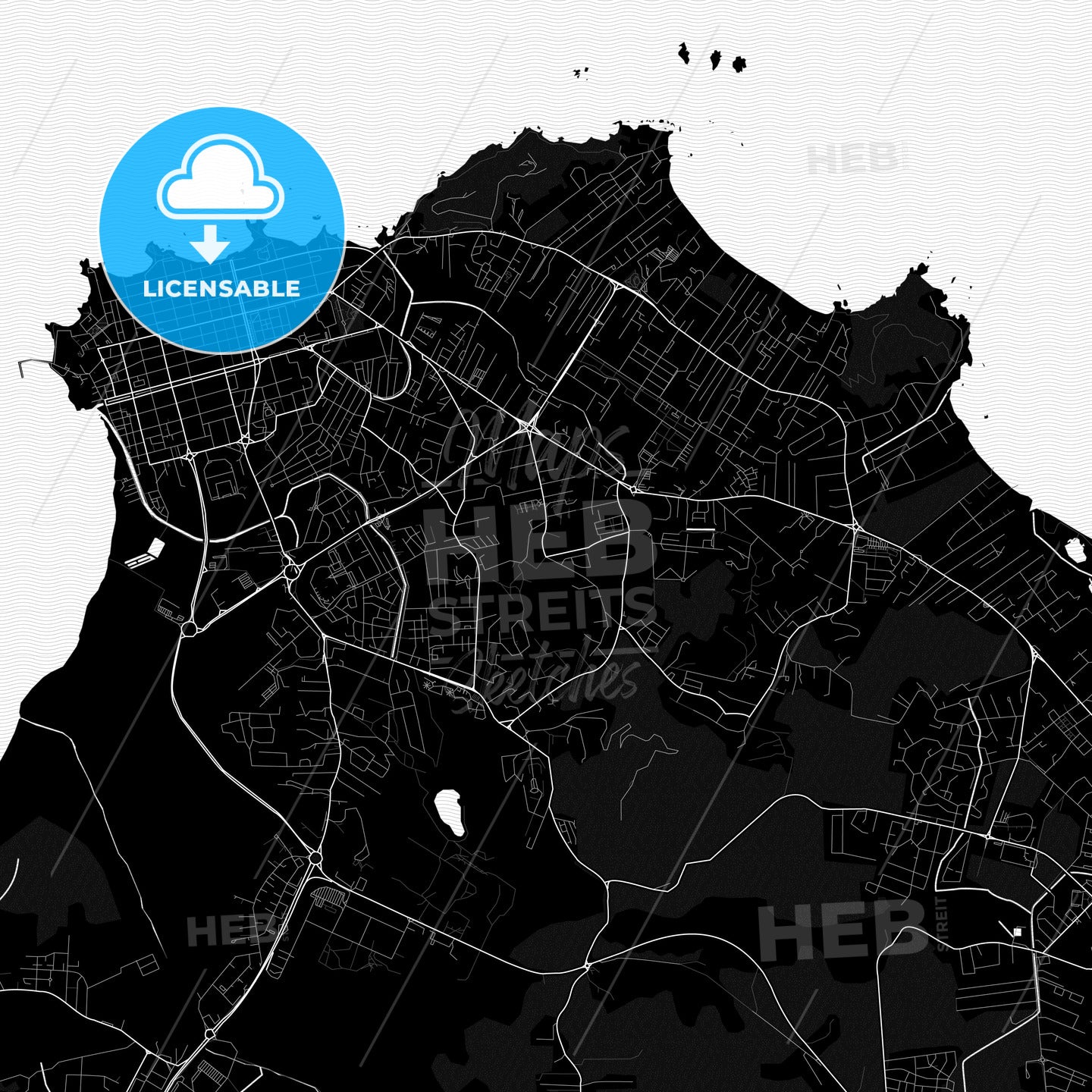 Cayenne, France PDF map