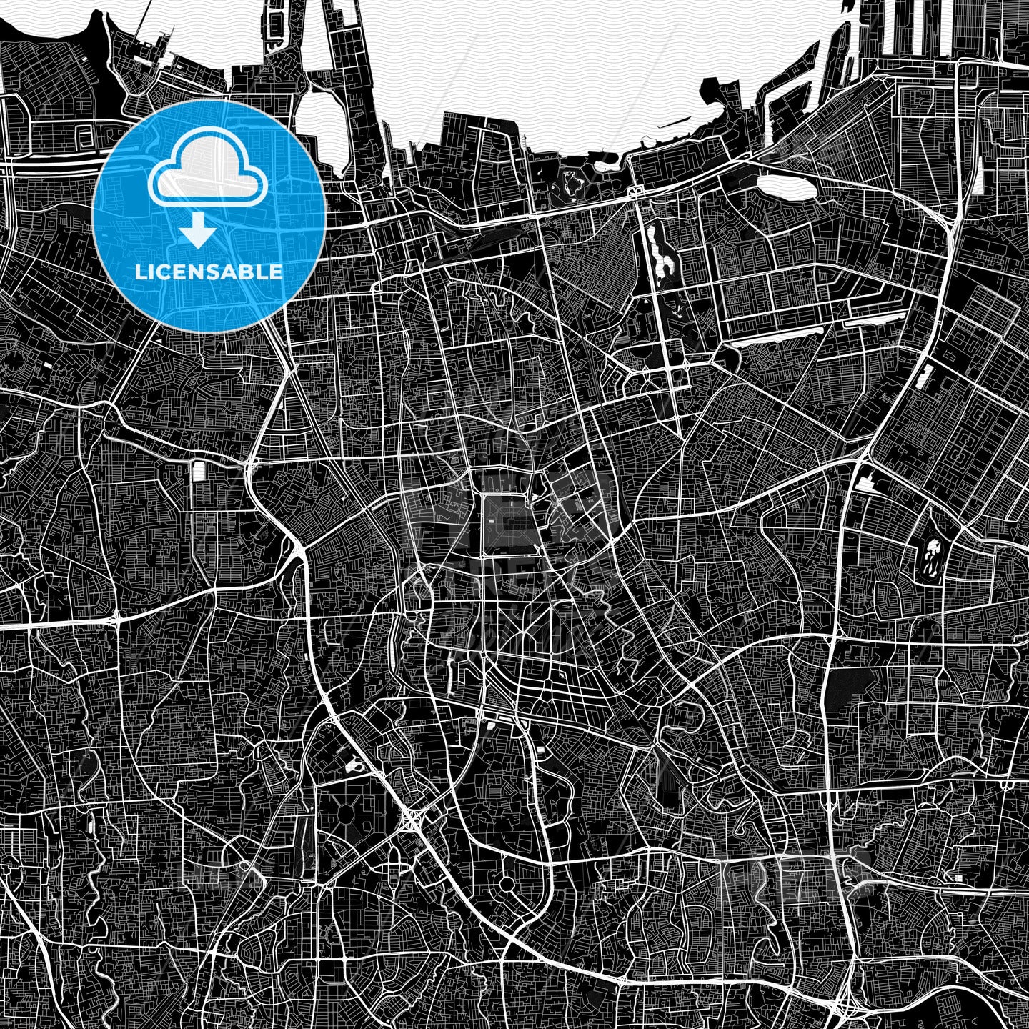 Central Jakarta, Indonesia PDF map