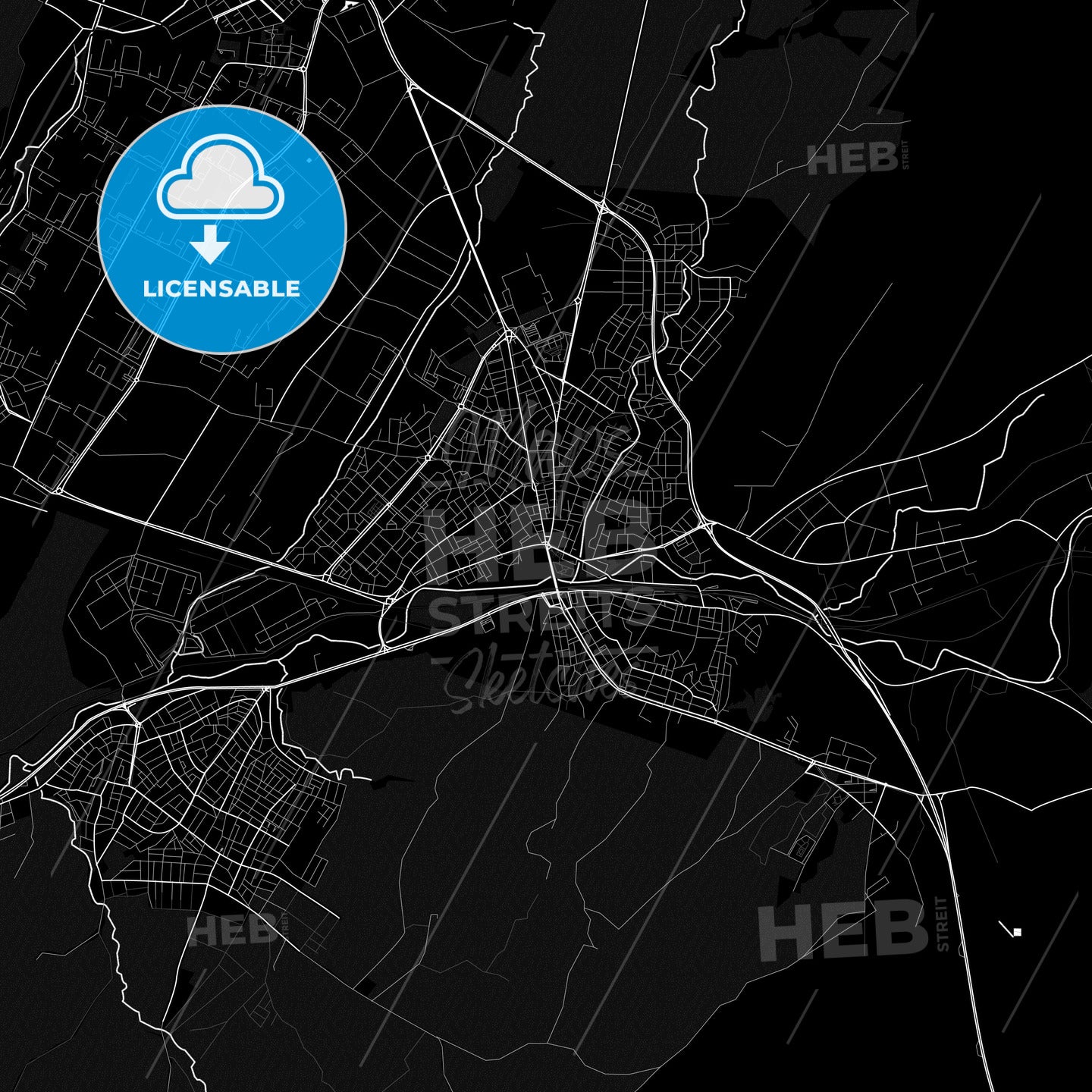 Çerkezköy, Turkey PDF map
