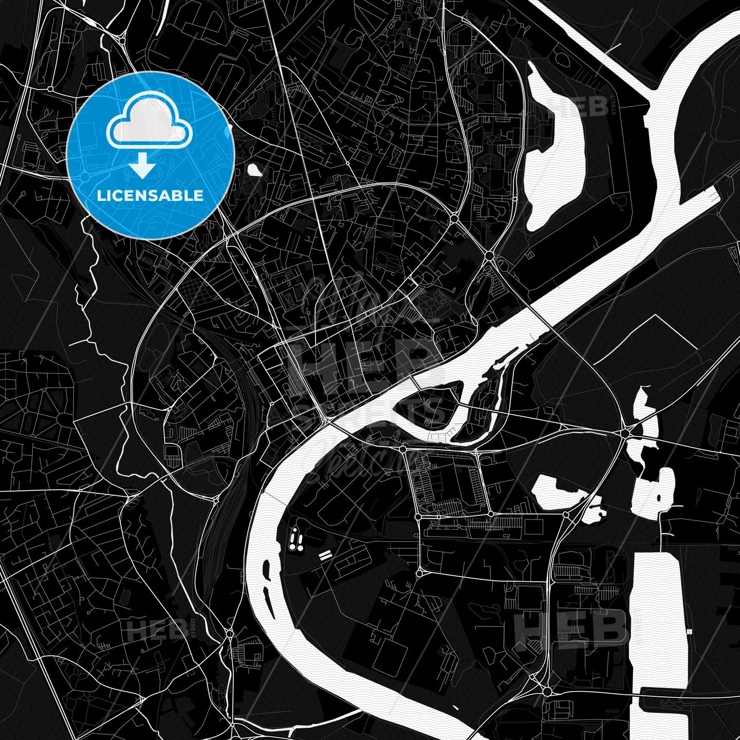 Chalon-sur-Saône, France PDF map