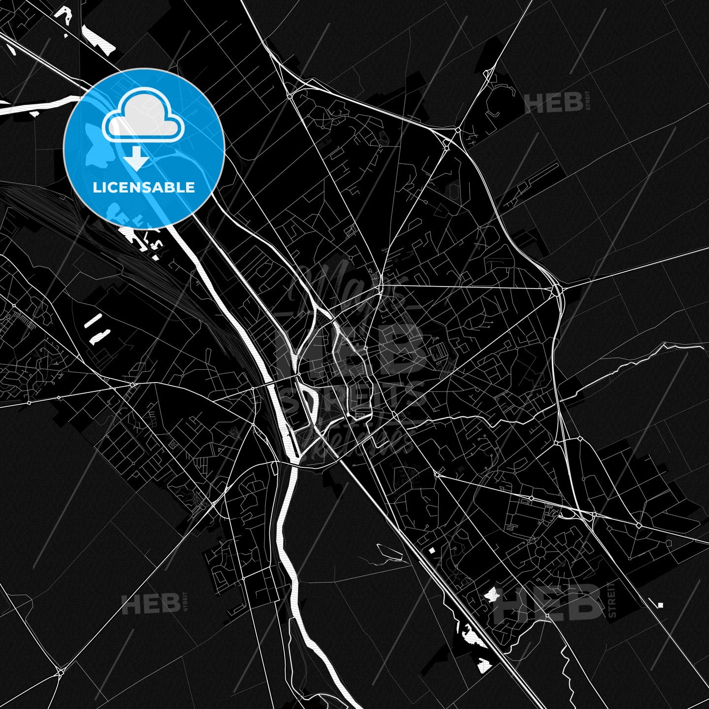 Châlons-en-Champagne, France PDF map