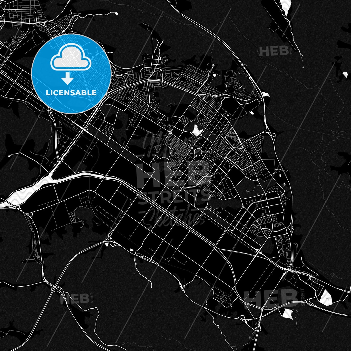 Changwon, South Korea PDF map