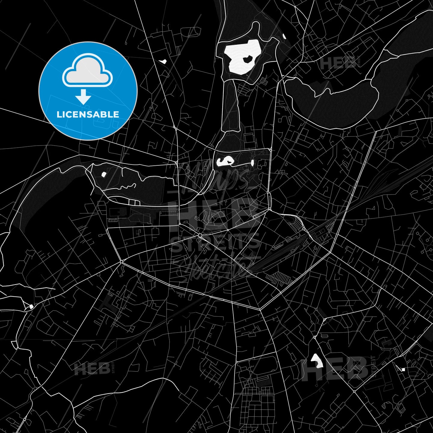 Châteauroux, France PDF map