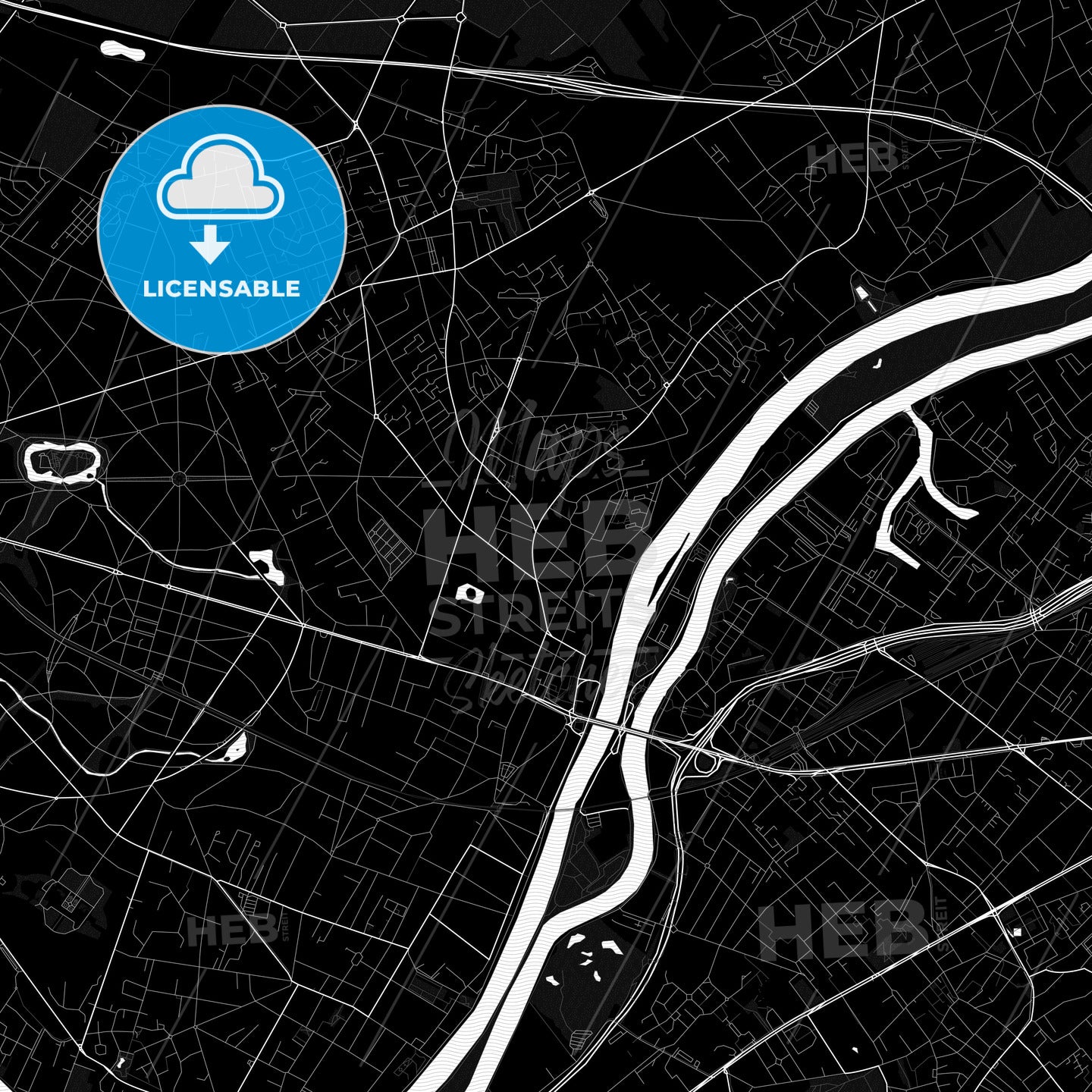 Chatou, France PDF map