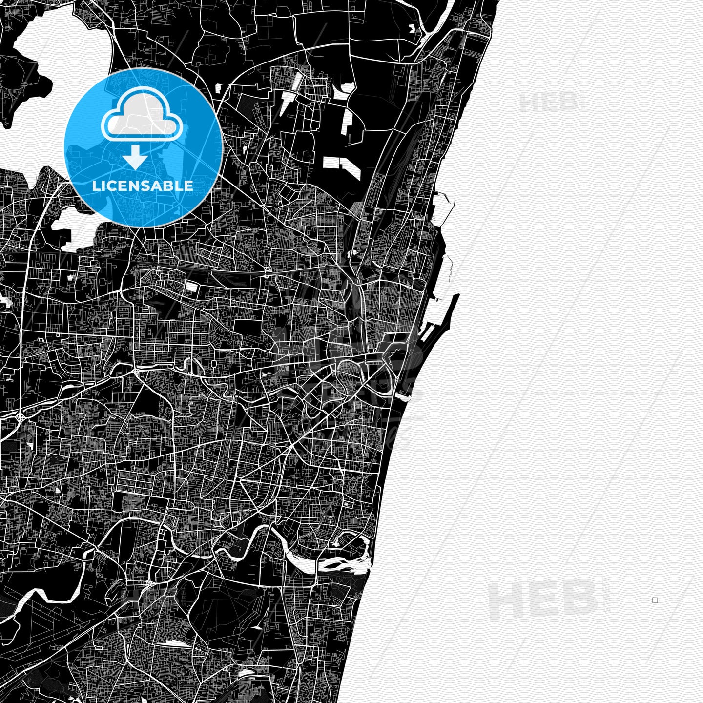 Chennai, India PDF map