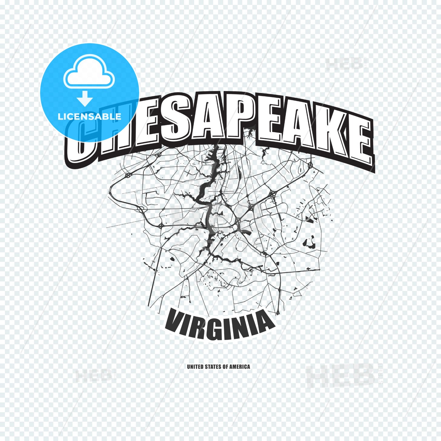 Chesapeake, Virginia, Logo Artwork HEBSTREITS