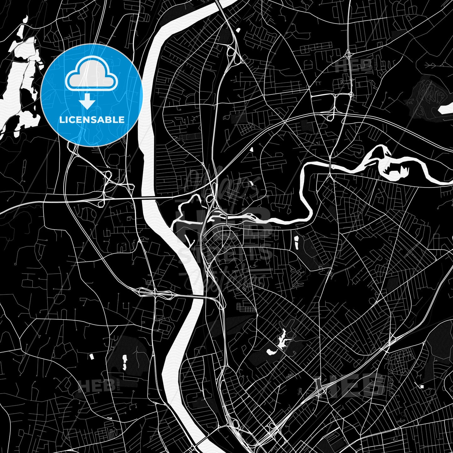 Chicopee, Massachusetts, United States, PDF map