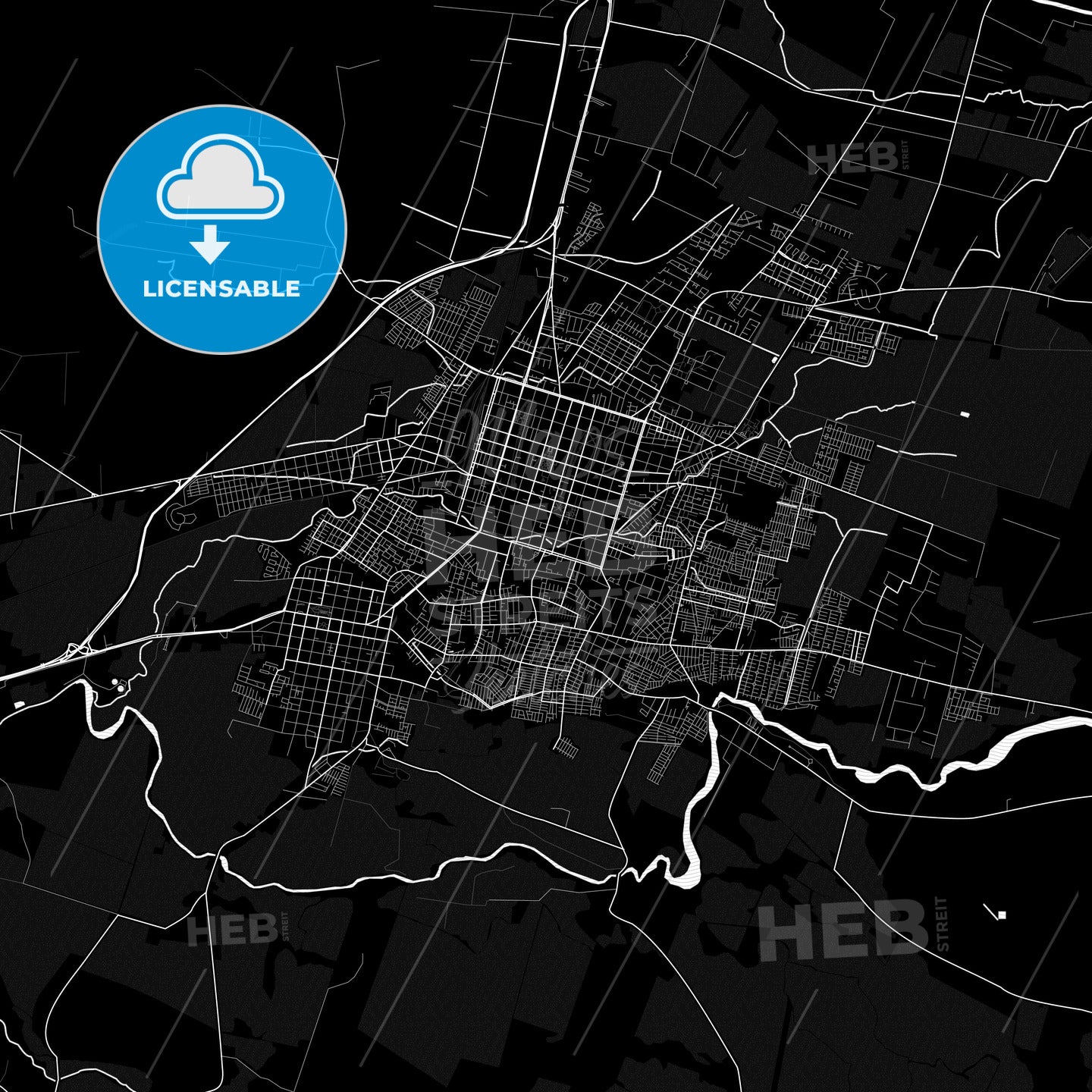 Chillan, Chile PDF map