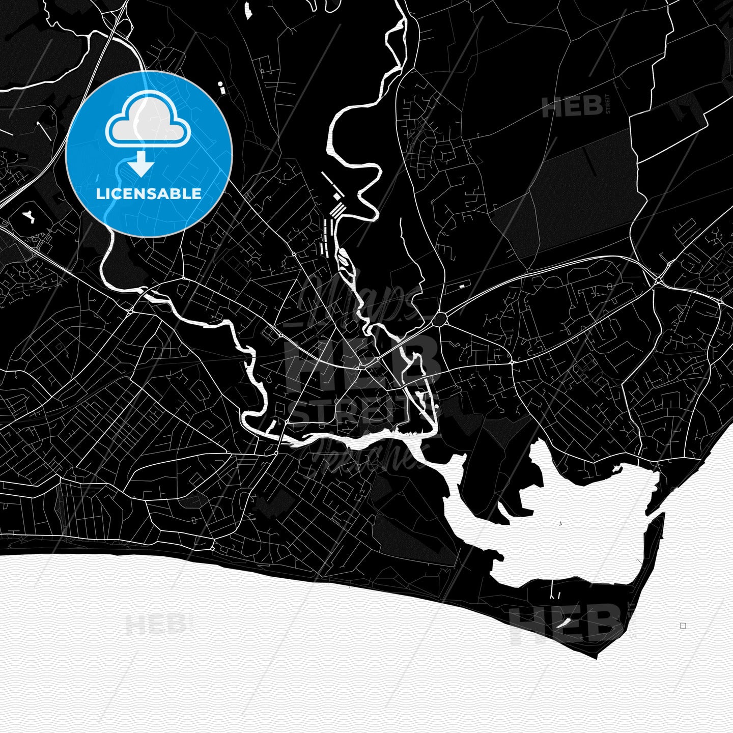 Christchurch, England PDF map