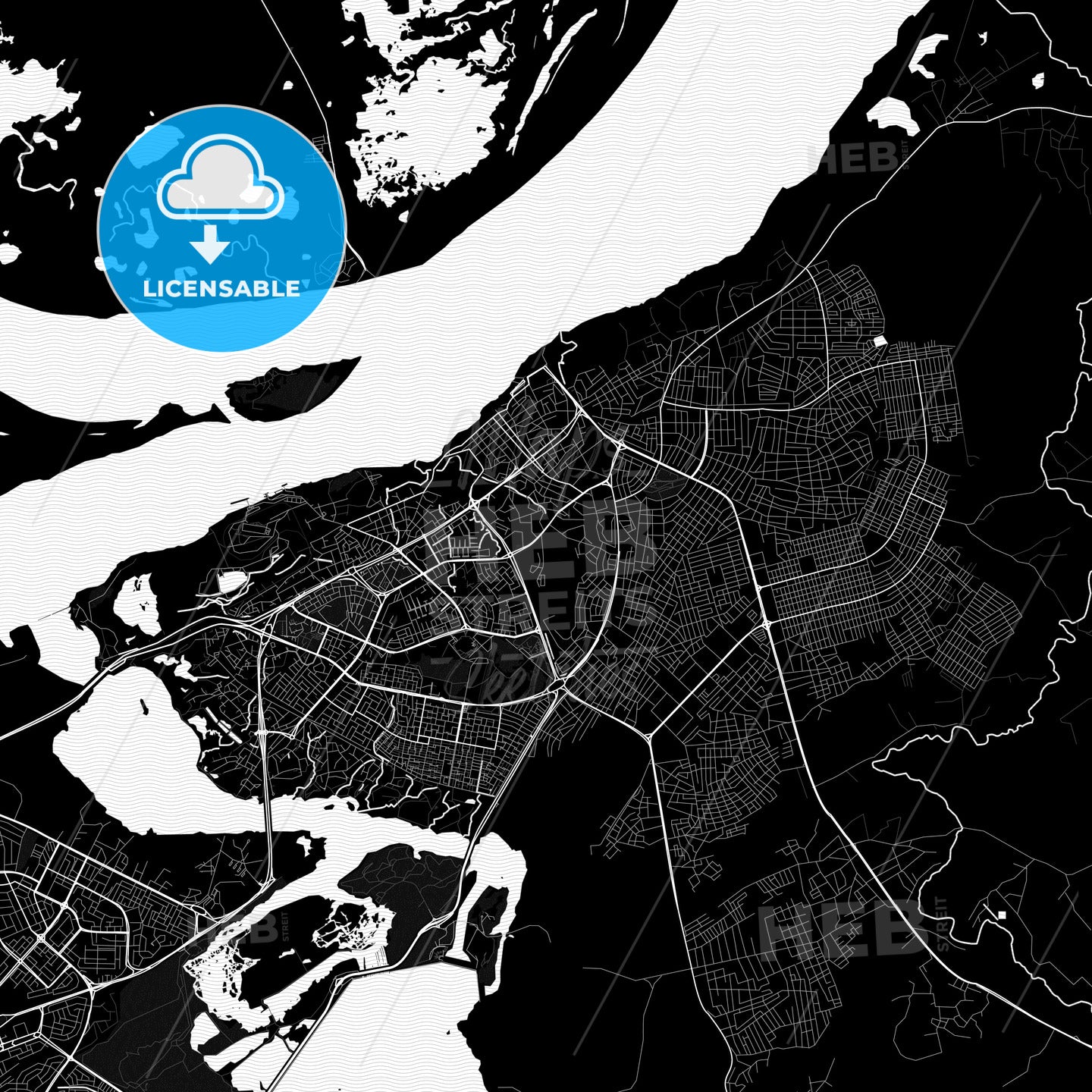 Ciudad Guayana, Venezuela PDF map