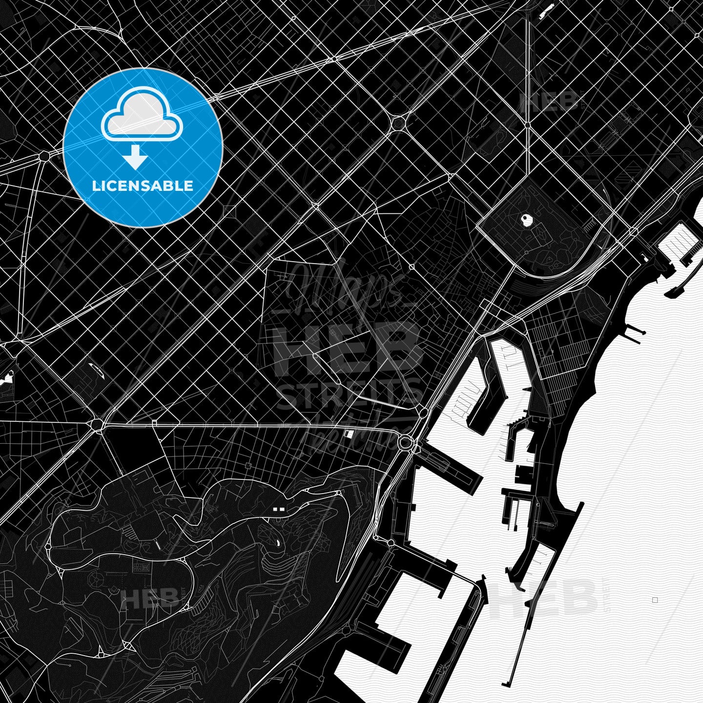 Ciutat Vella, Spain PDF map