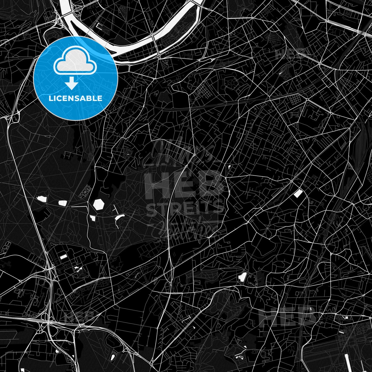 Clamart, France PDF map