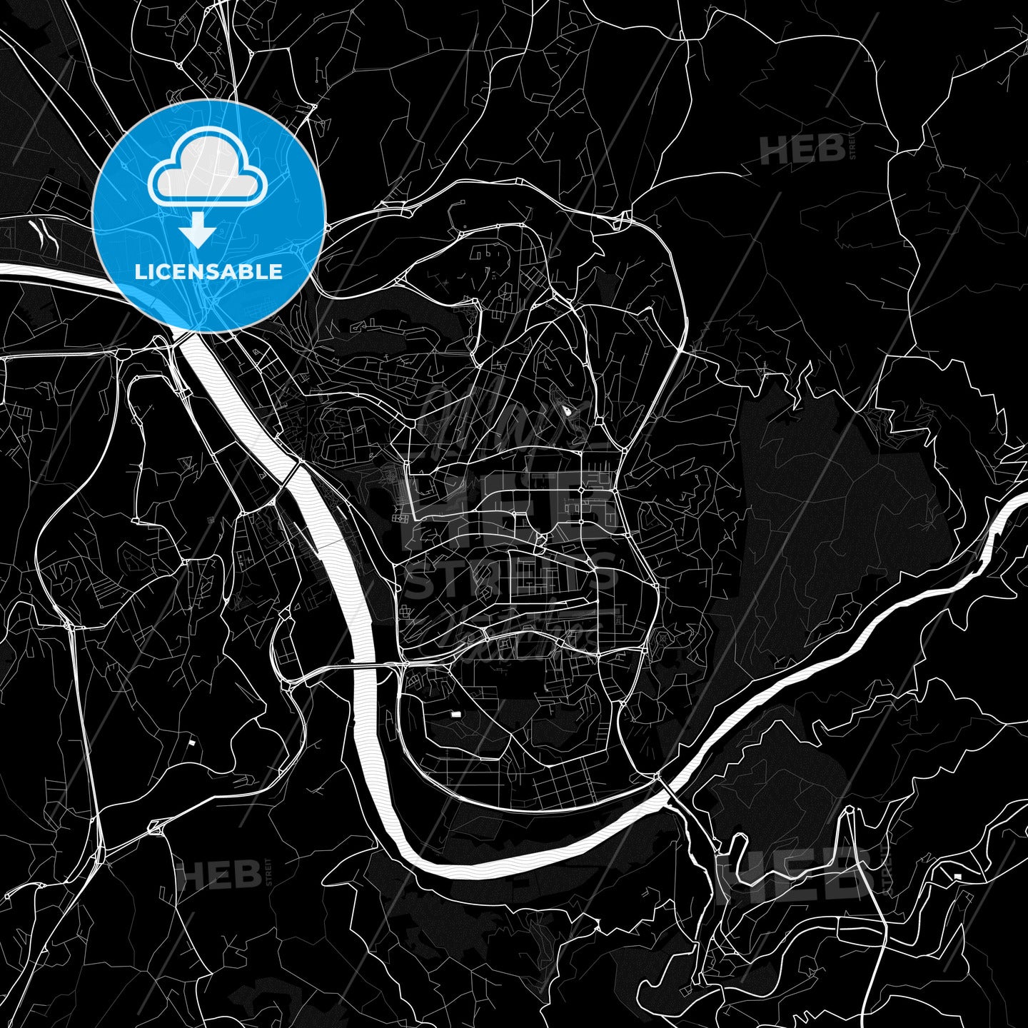 Coimbra, Portugal PDF map