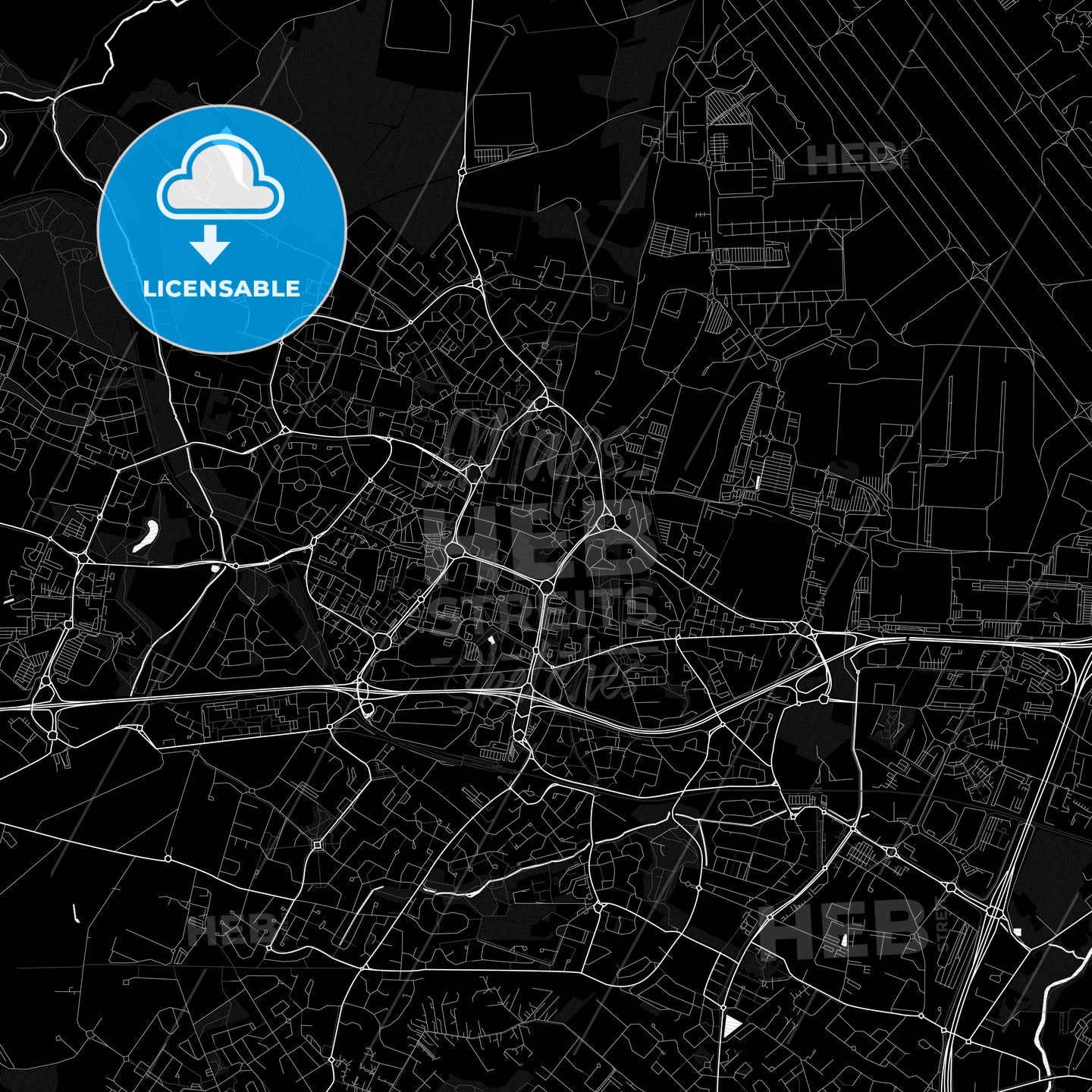 Colomiers, France PDF map