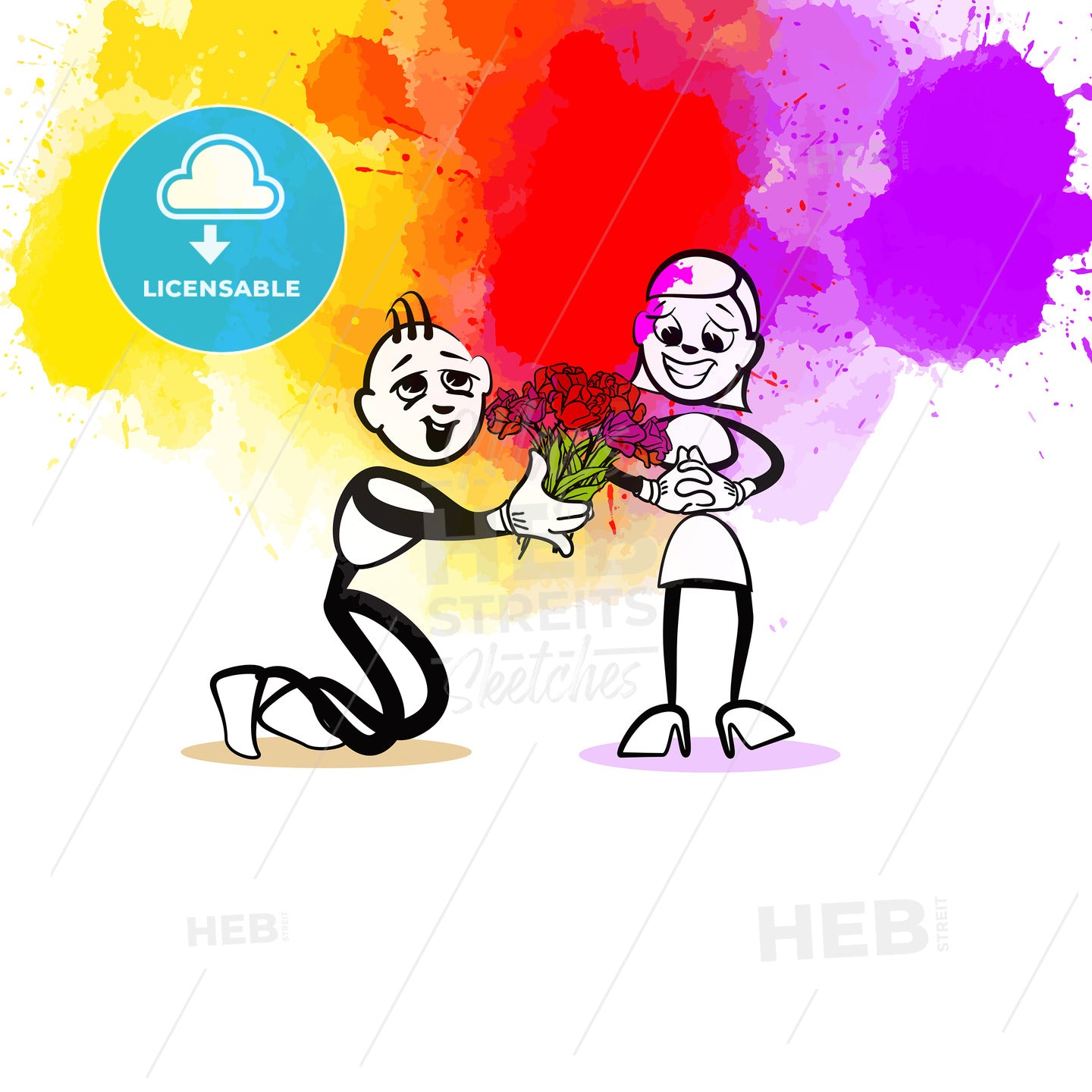 Compliment illustration – instant download