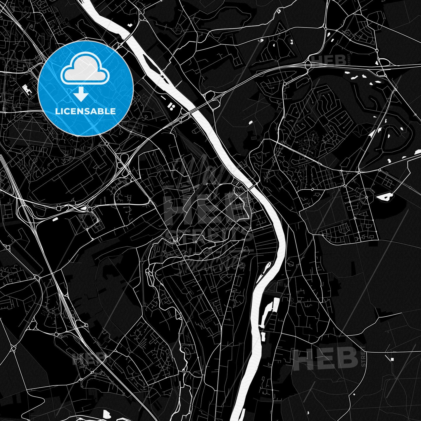 Corbeil-Essonnes, France PDF map