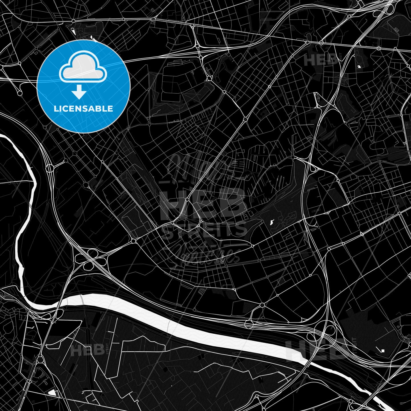 Cornellà de Llobregat, Spain PDF map