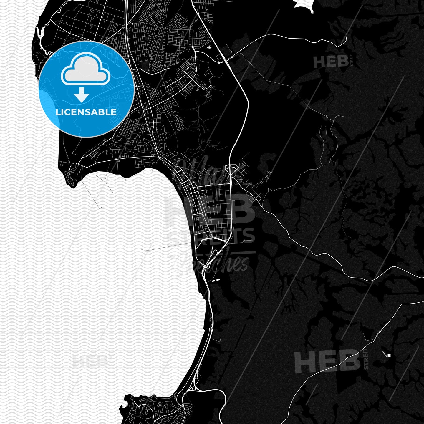 Coronel, Chile PDF map
