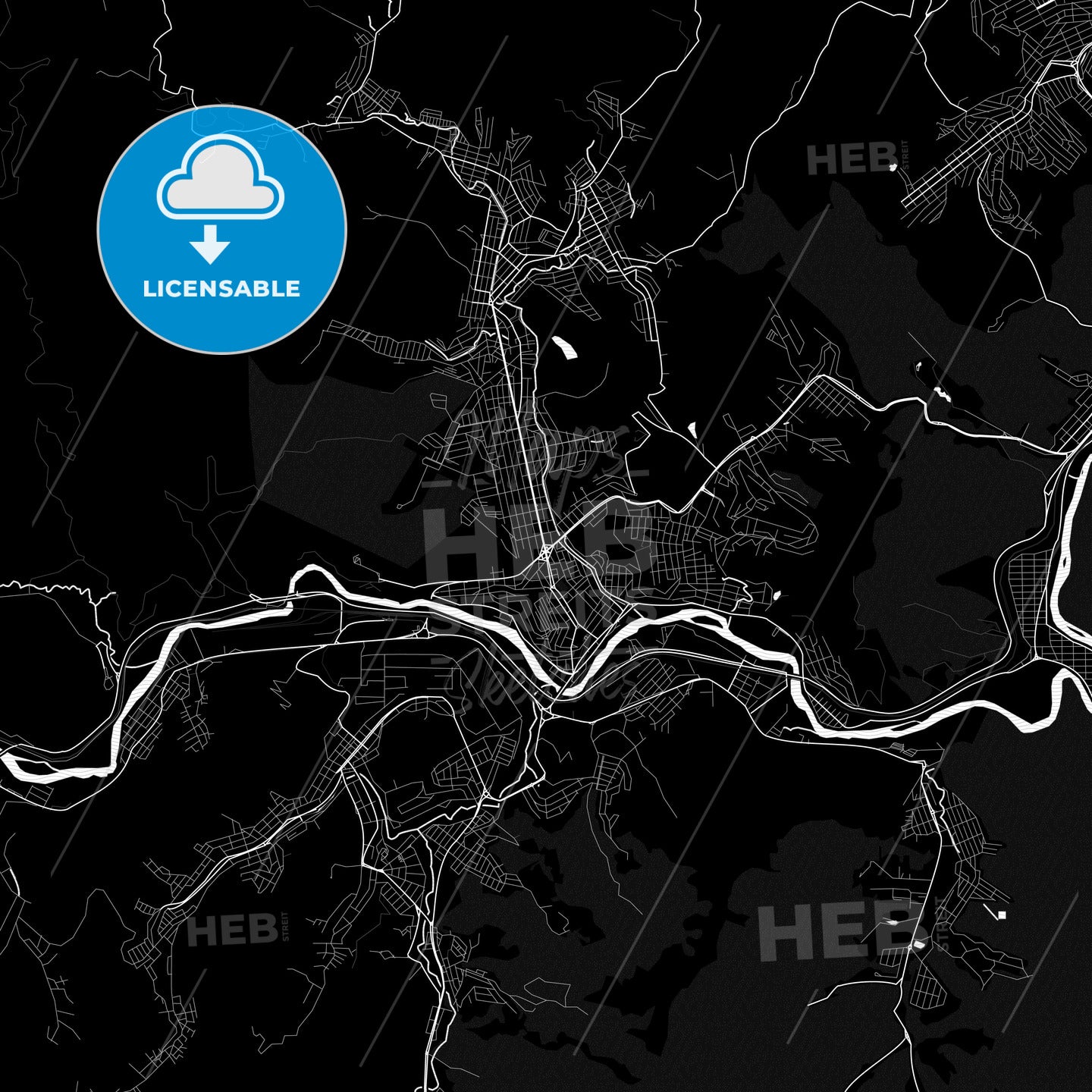 Coronel Fabriciano, Brazil PDF map