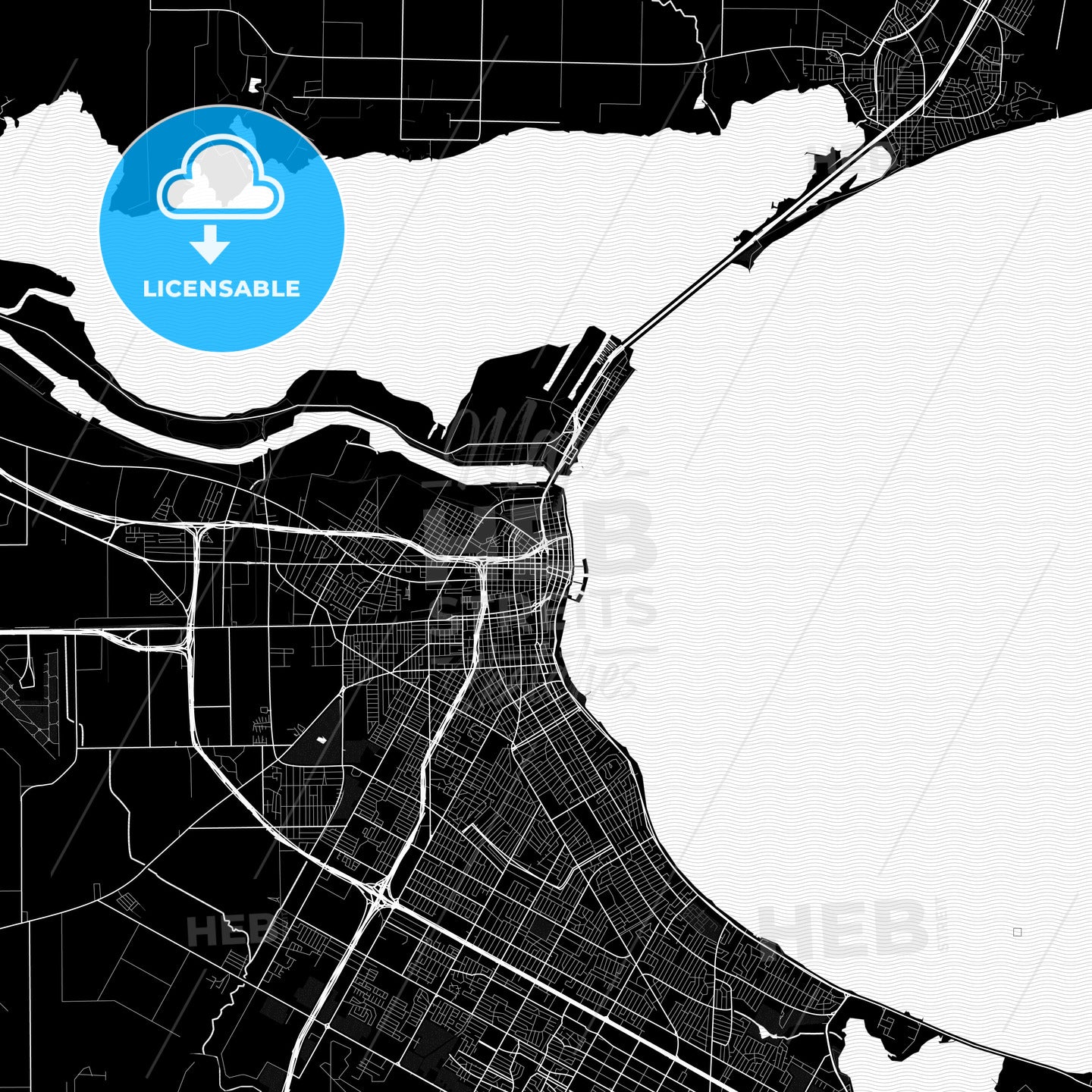 Corpus Christi, Texas, United States, PDF map