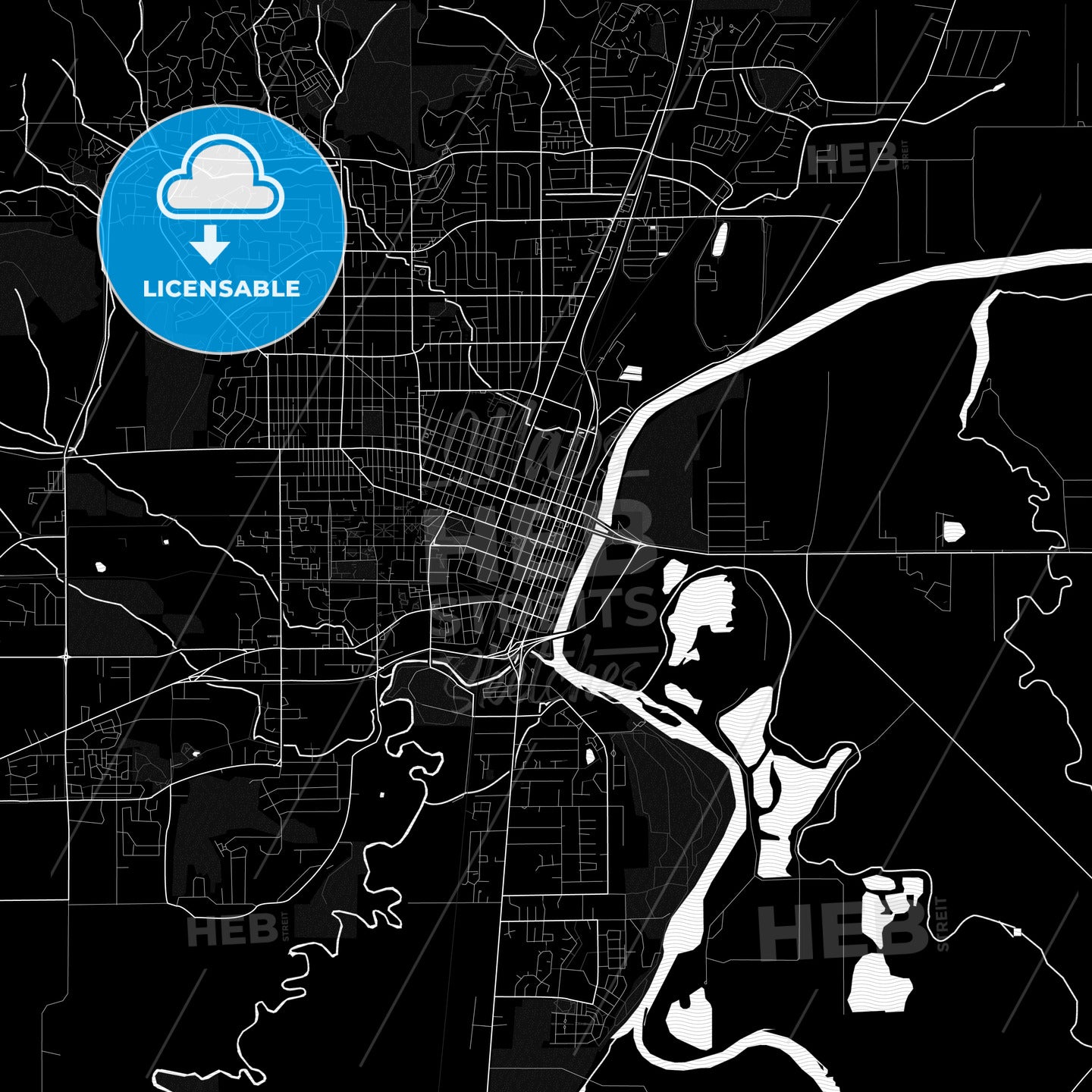 Corvallis, Oregon, United States, PDF map