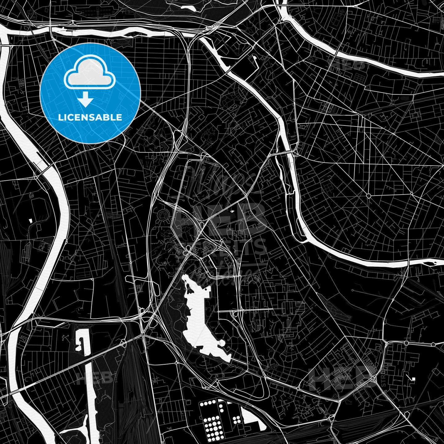 Créteil, France PDF map