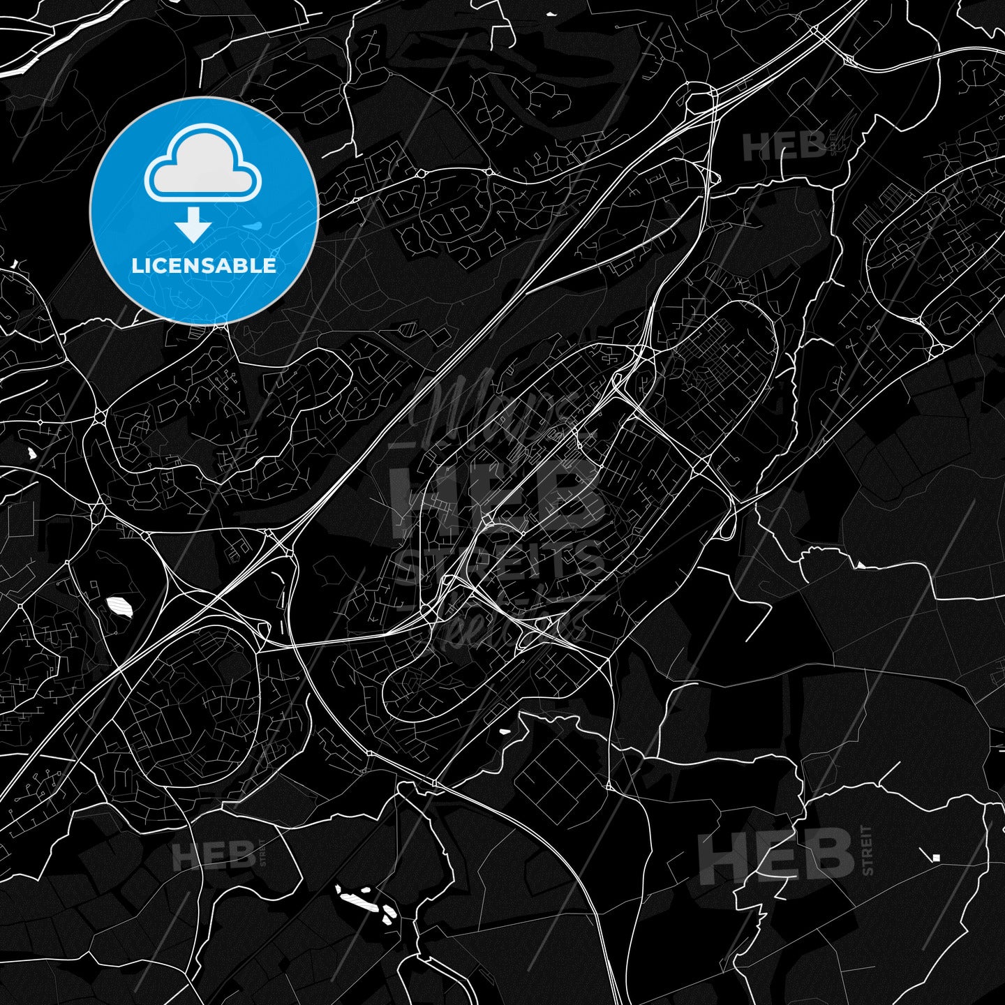 Cumbernauld, Scotland PDF map
