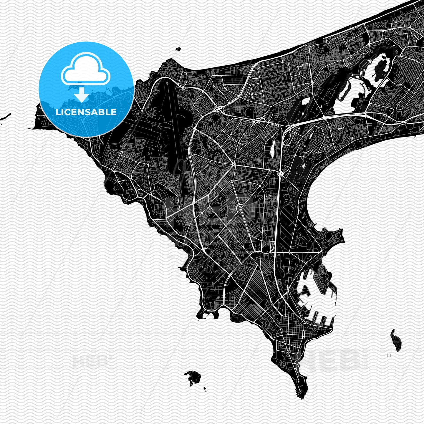 Dakar, Senegal PDF map