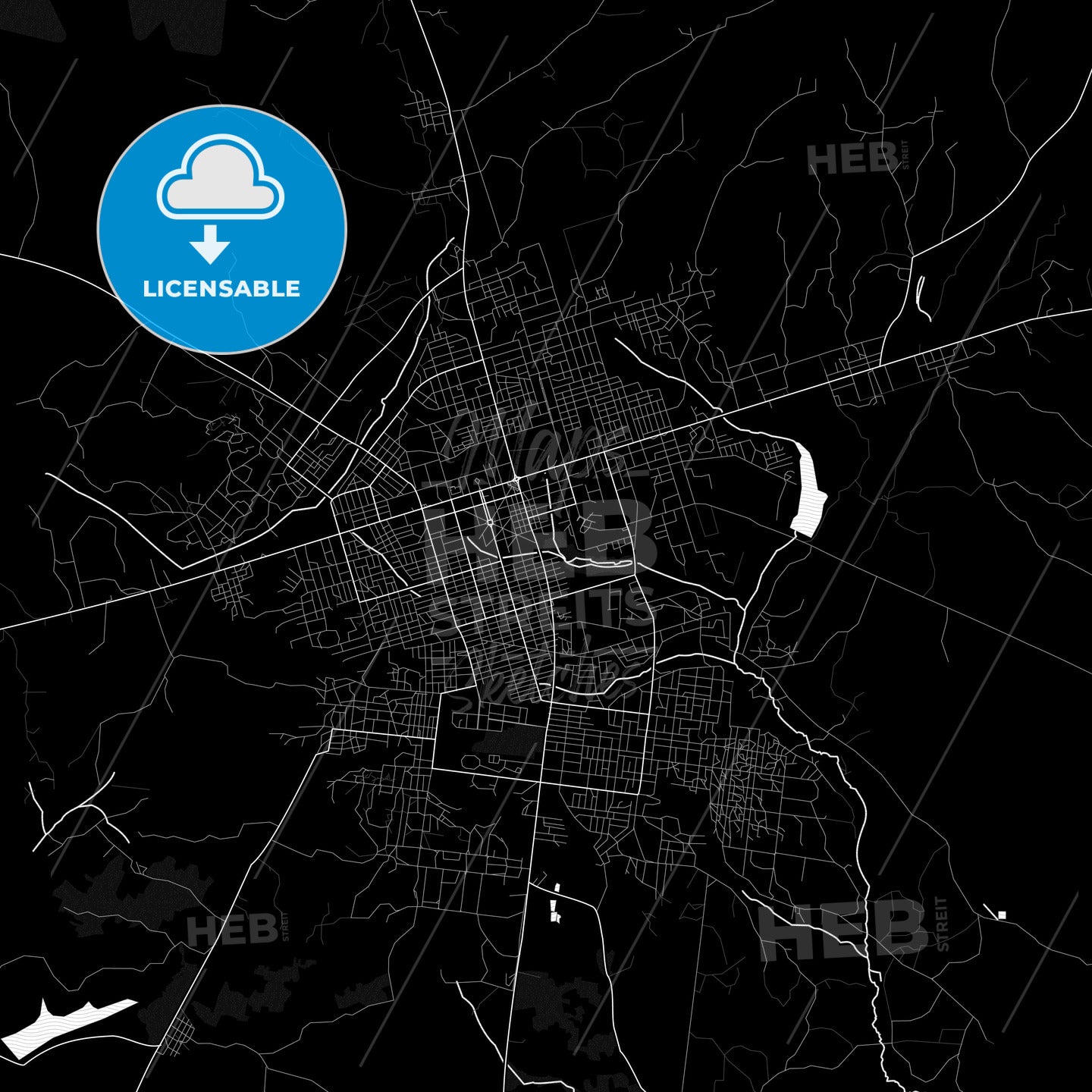 Daloa, Ivory Coast PDF map