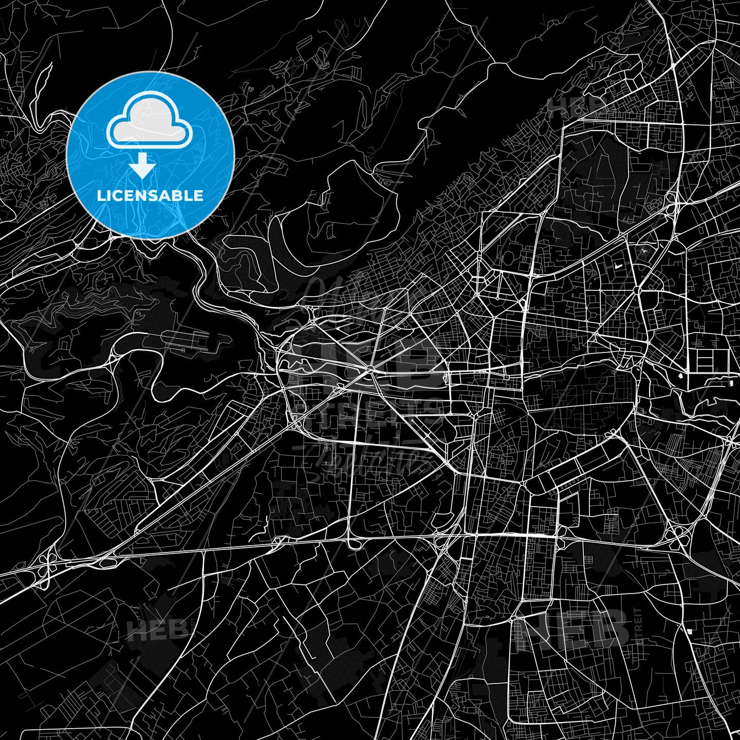 Damascus, Syria PDF map