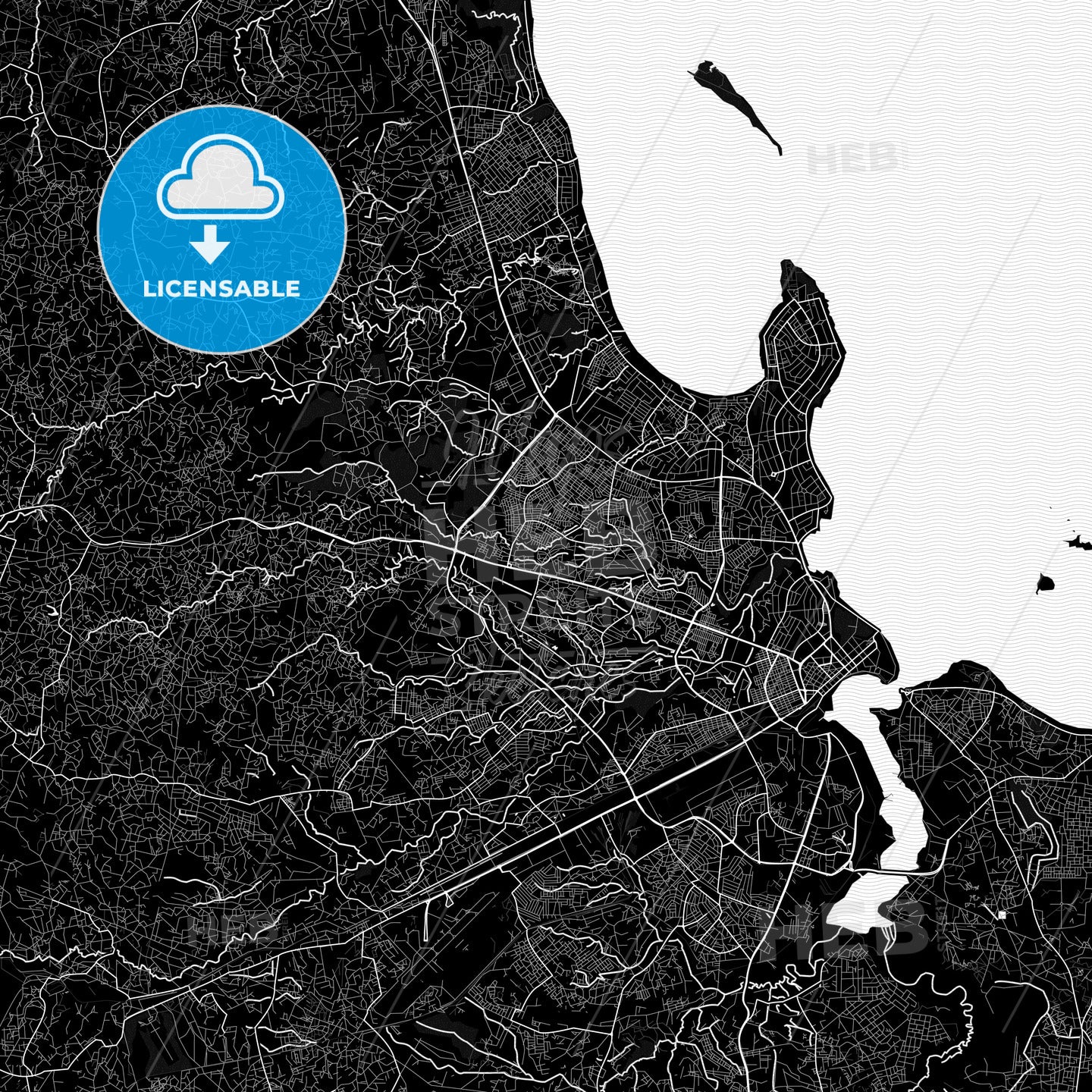 Dar es Salaam, Tanzania PDF map