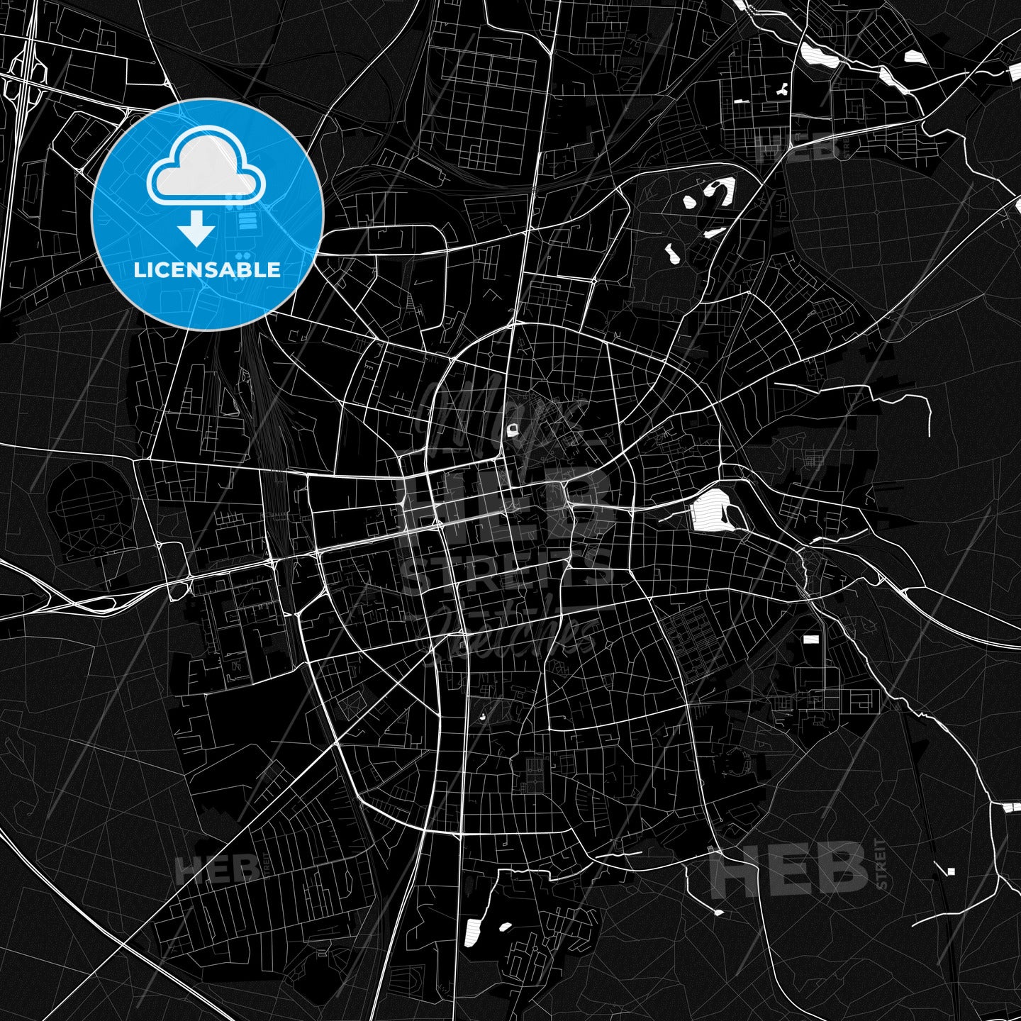 Darmstadt, Germany PDF map