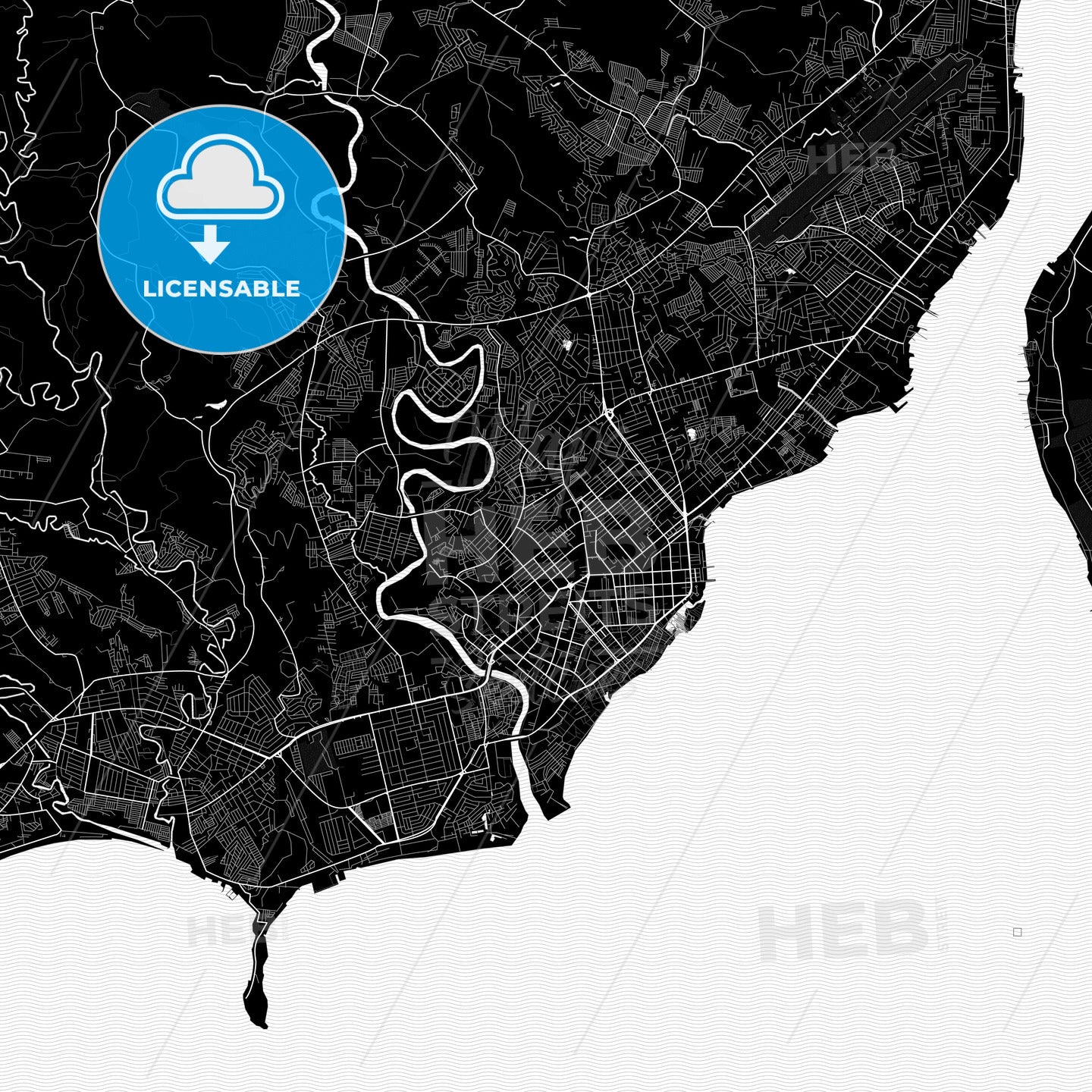 Davao City, Philippines PDF map
