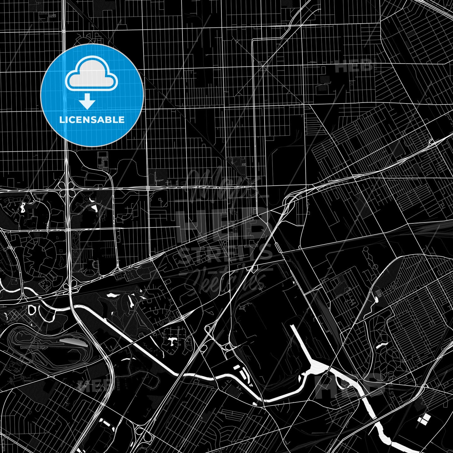 Dearborn, Michigan, United States, PDF map