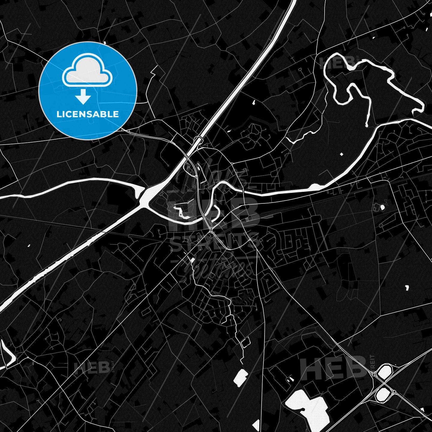 Deinze, Belgium PDF map