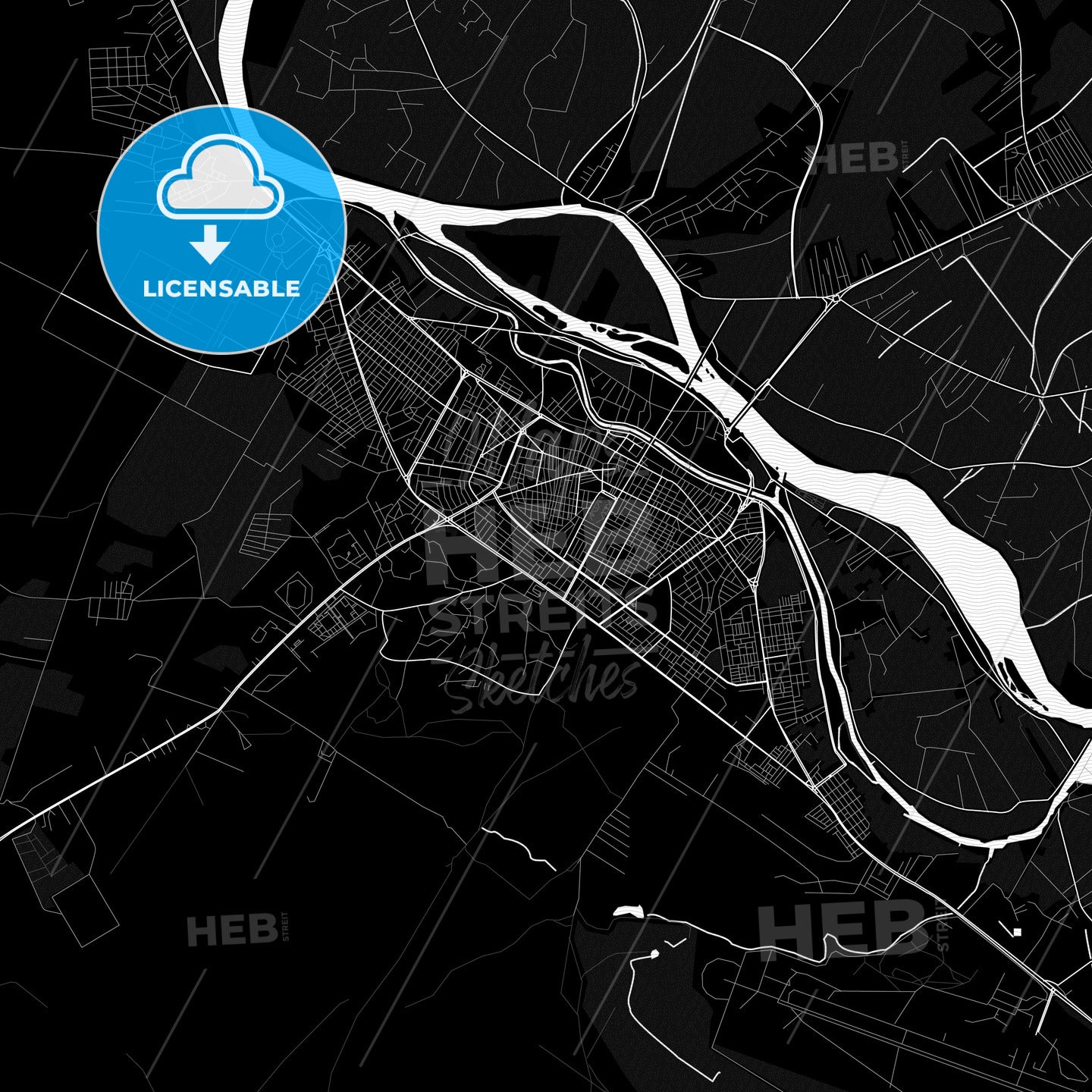 Deir ez-Zor, Syria PDF map