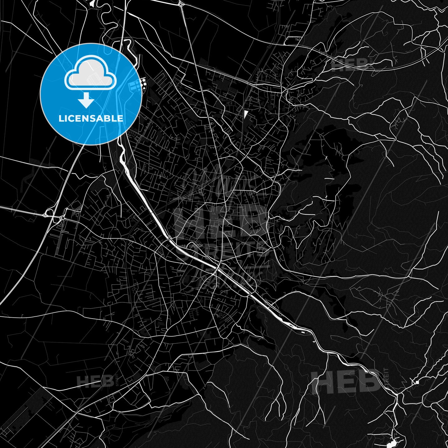 Dornbirn, Austria PDF map