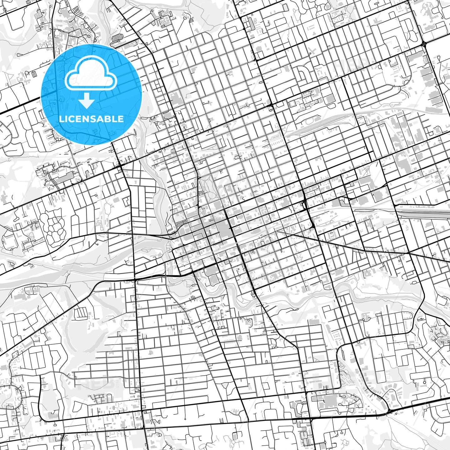 Downtown map of London, Canada