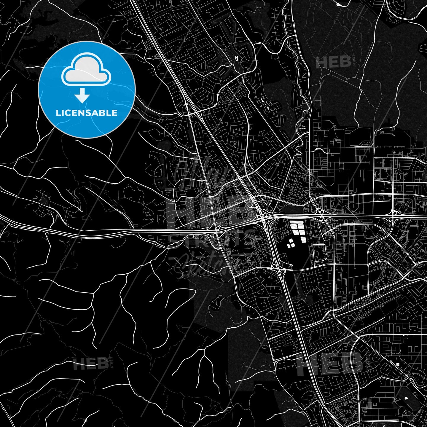 Dublin, California, United States, PDF map