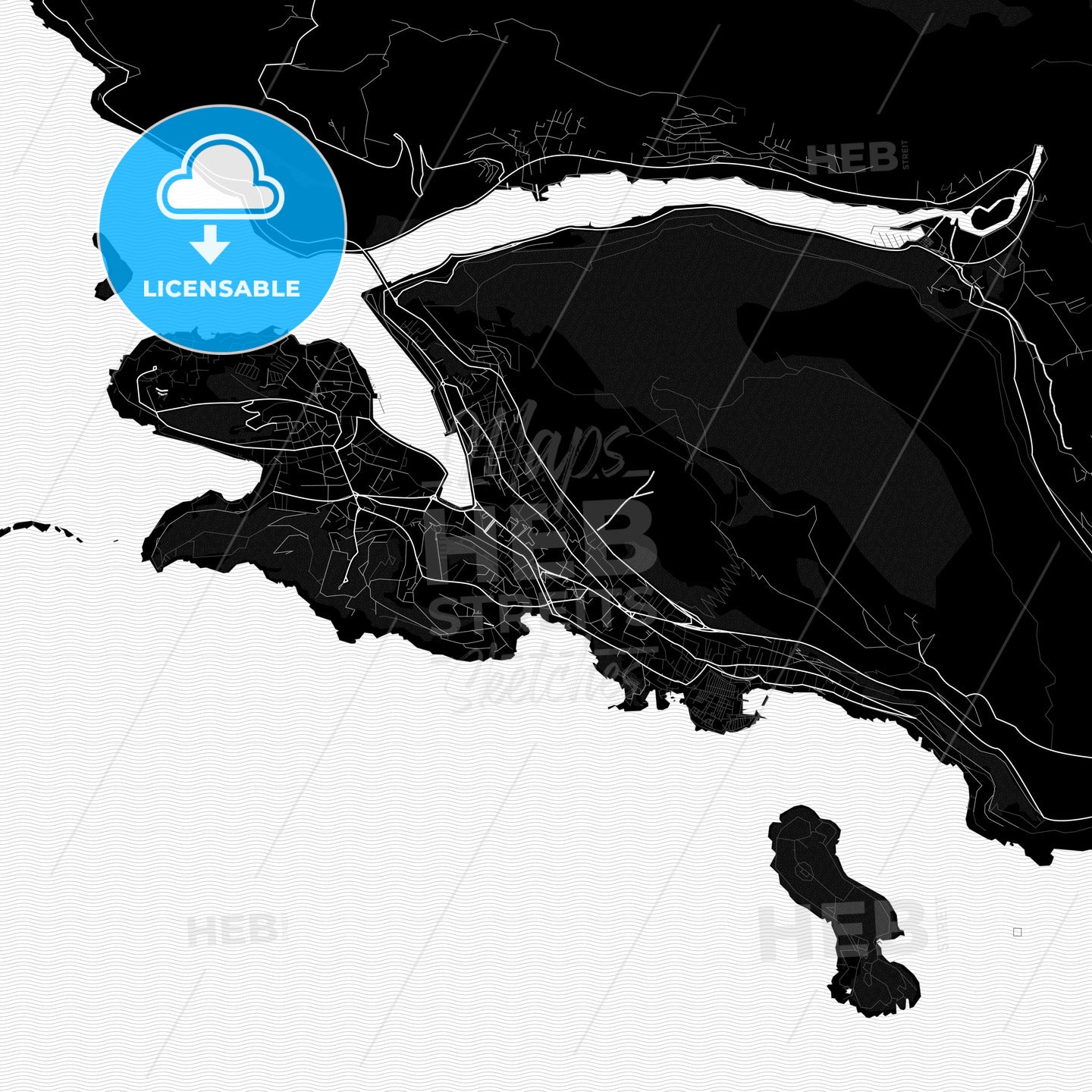 Dubrovnik, Croatia PDF map