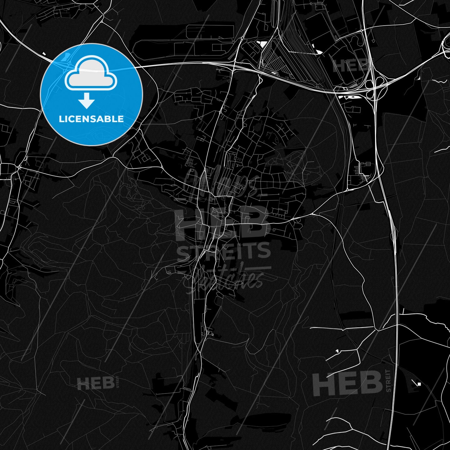 Dudelange, Luxembourg PDF map