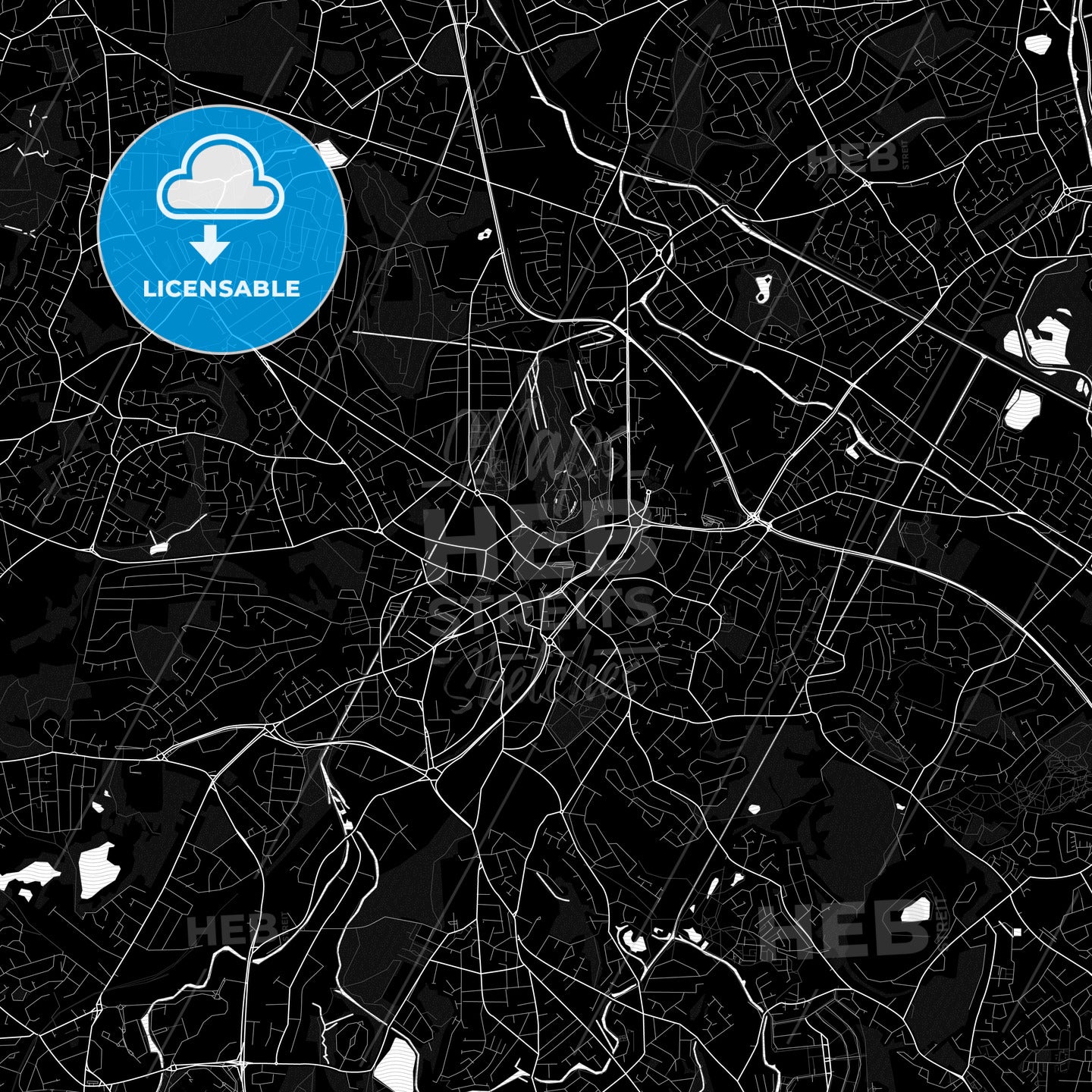 Dudley, England PDF map