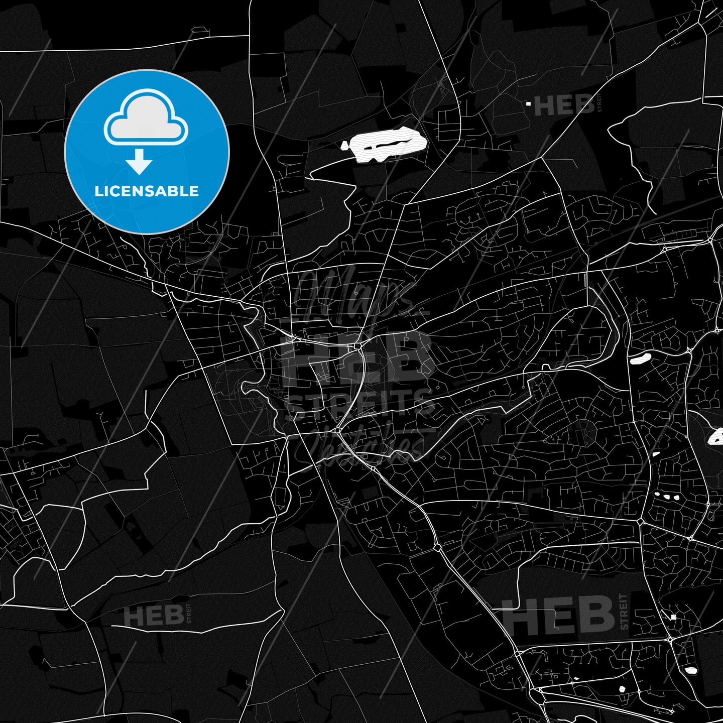 Dunfermline, Scotland PDF map