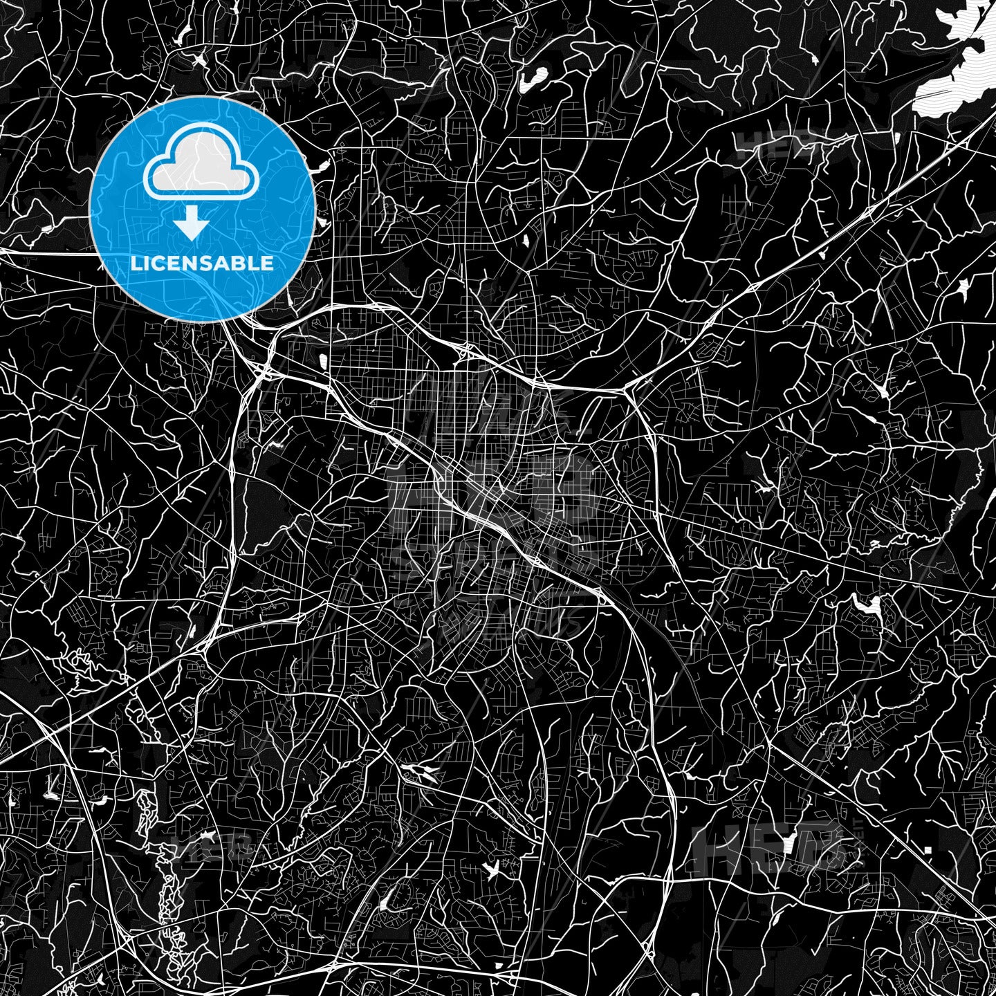 Durham, North Carolina, United States, PDF map